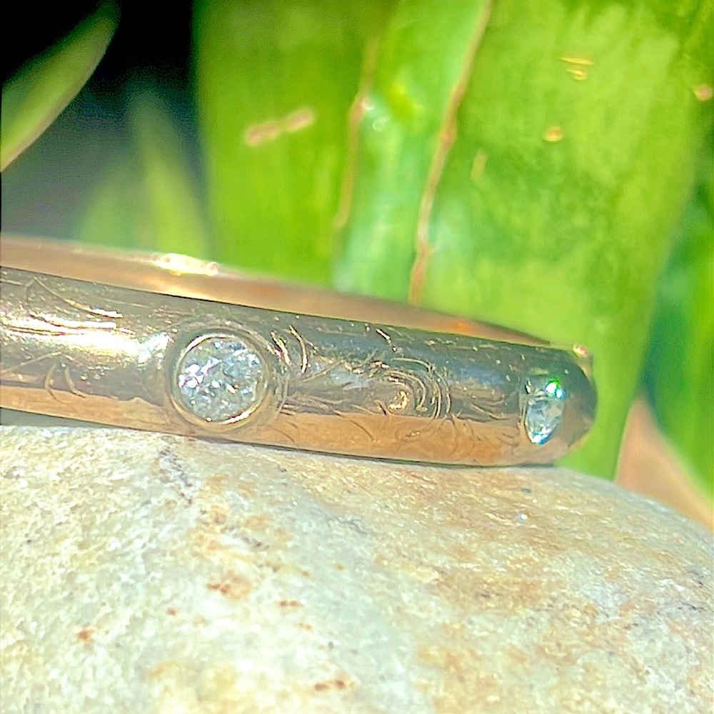14 karat gold, and one carat diamond bracelet - Picture 5 of 17